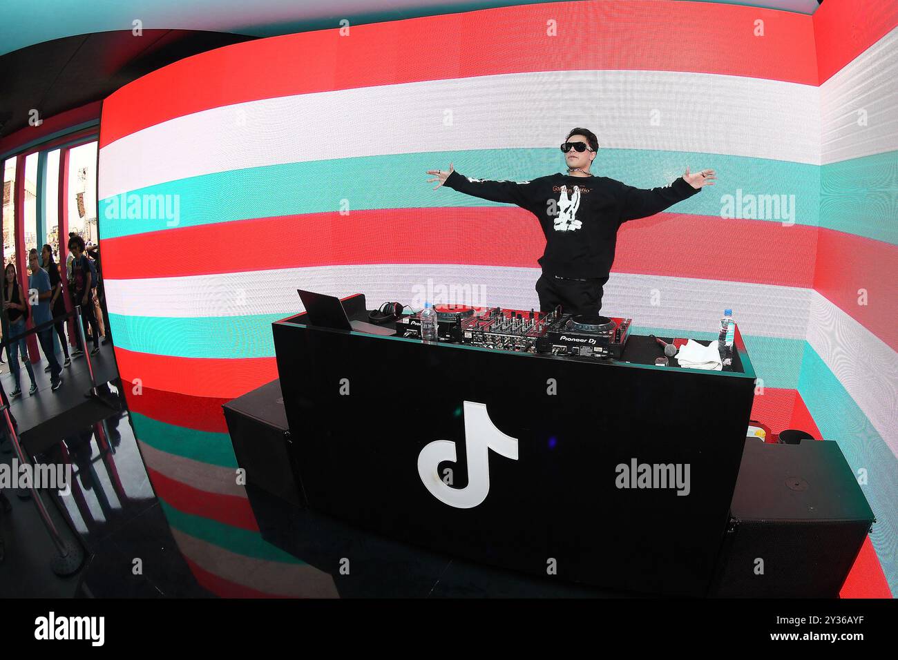 Tok Performance Rio de Janeiro, Brazil, September 3, 2022. Dj Lyus during a performance ...