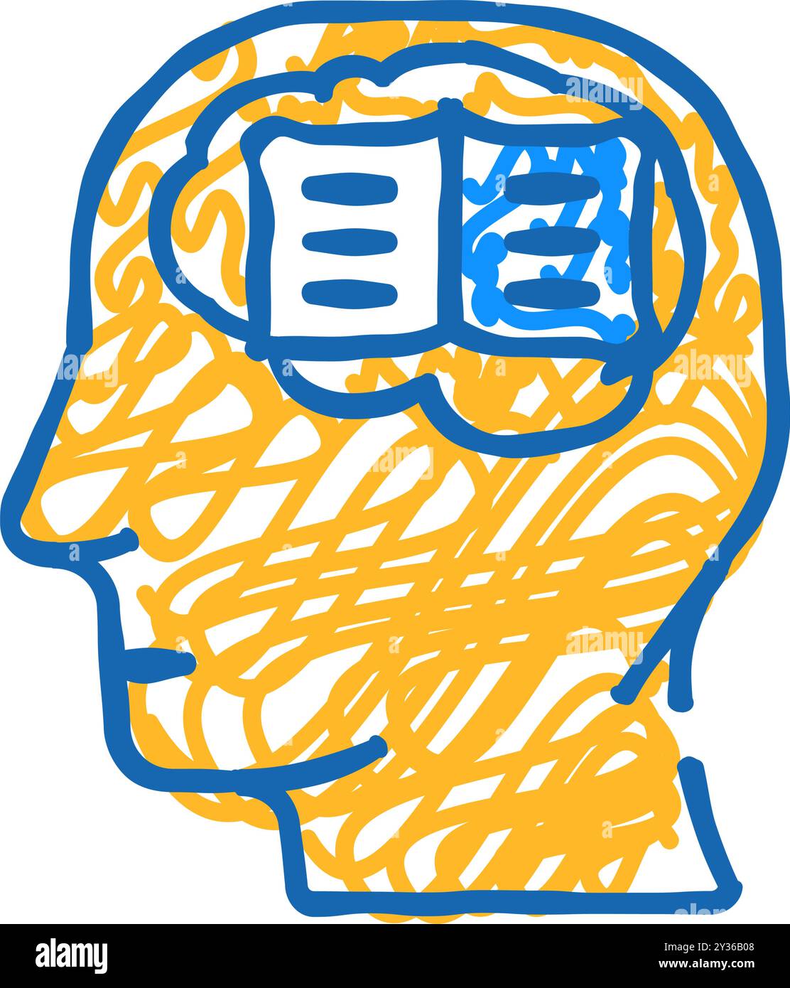 knowladge brain human icon doodle illustration Stock Vector Image & Art ...