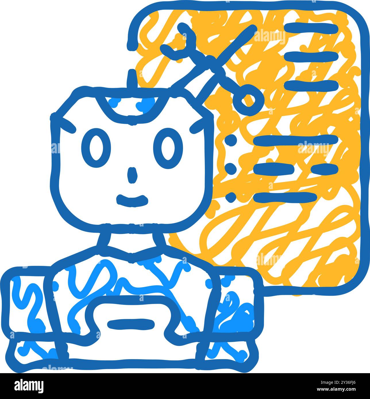 service chat bot icon doodle illustration Stock Vector Image & Art - Alamy