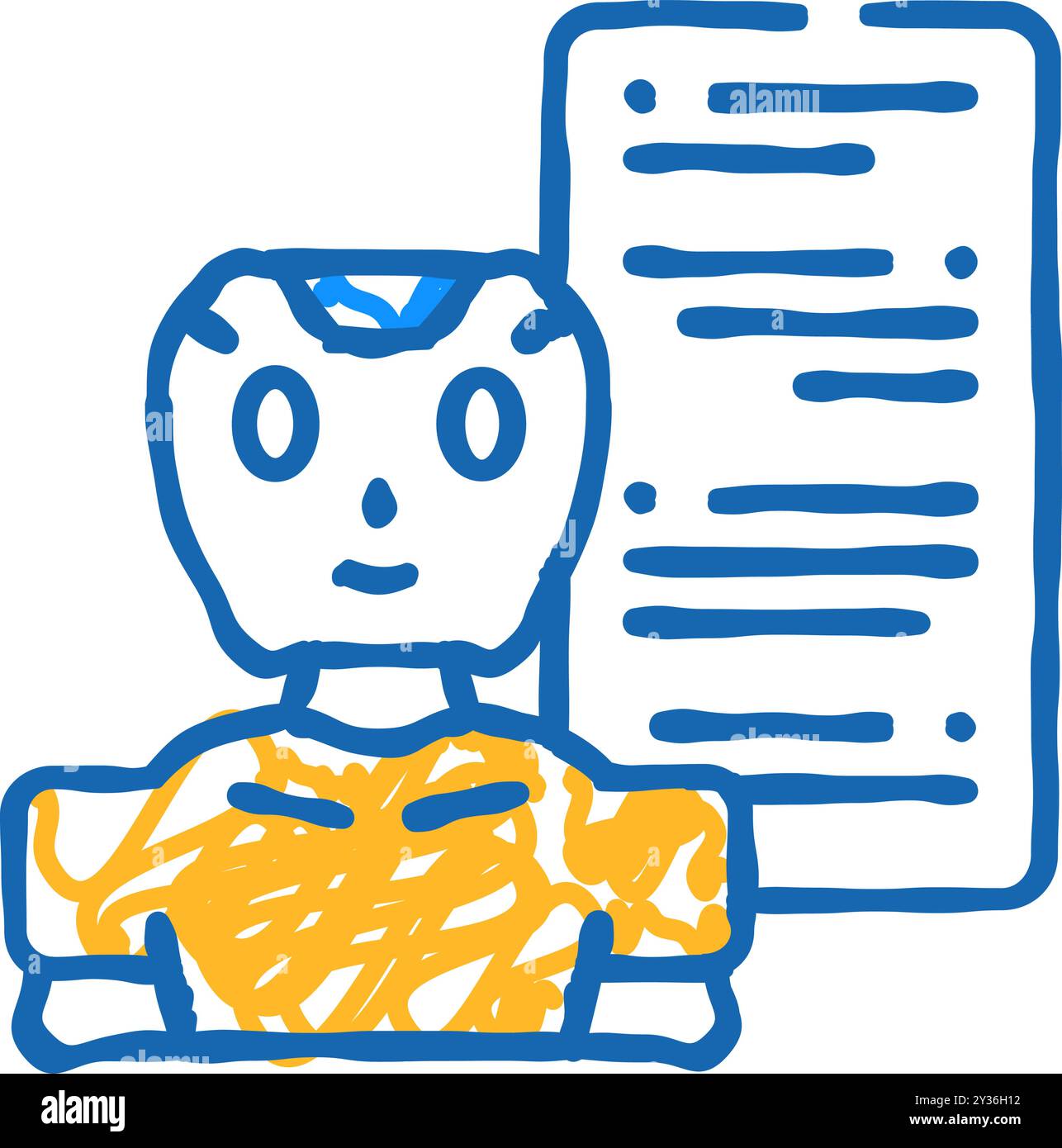 talk chat bot icon doodle illustration Stock Vector Image & Art - Alamy