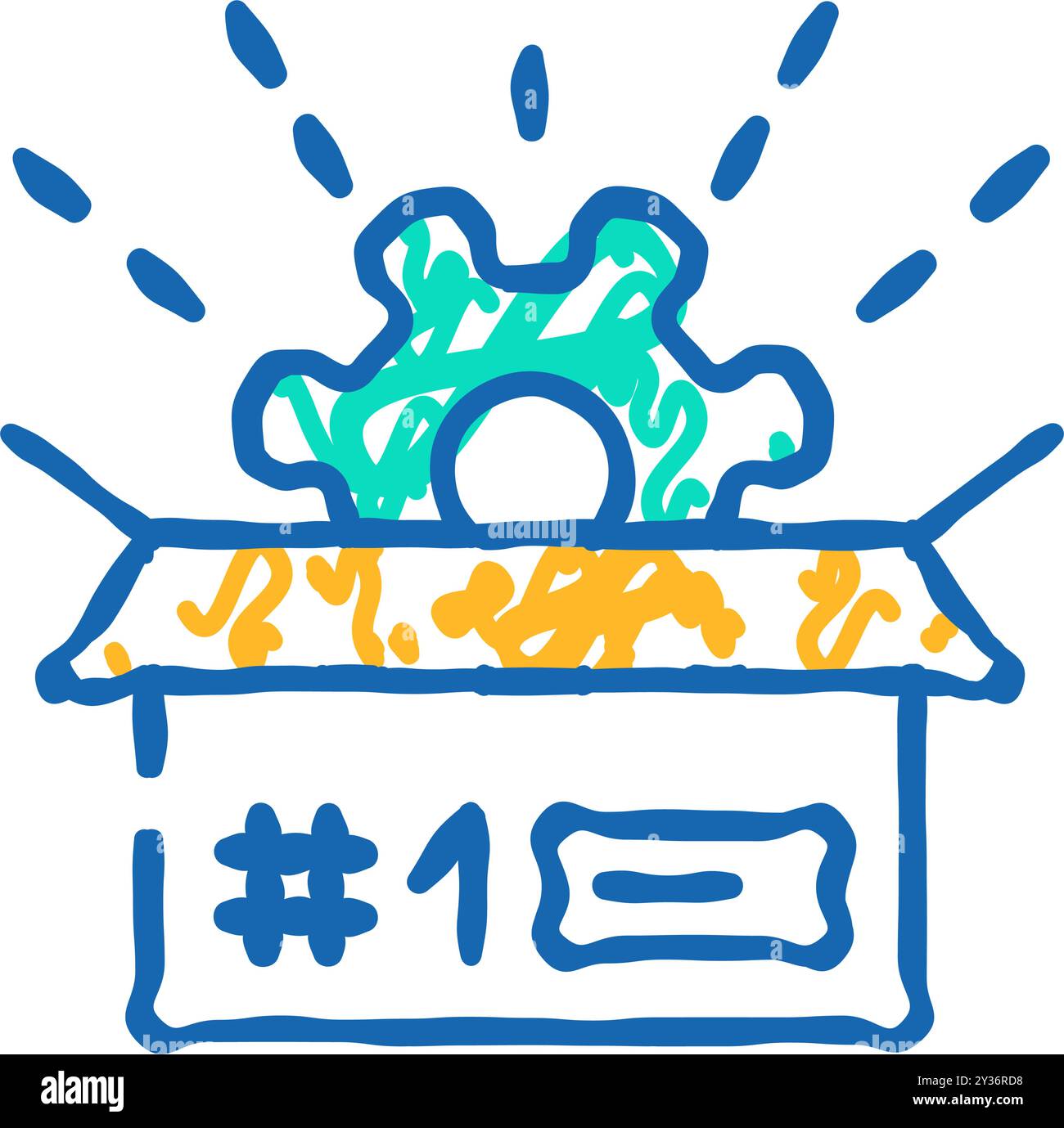 custom manufacturing engineer icon doodle illustration Stock Vector ...