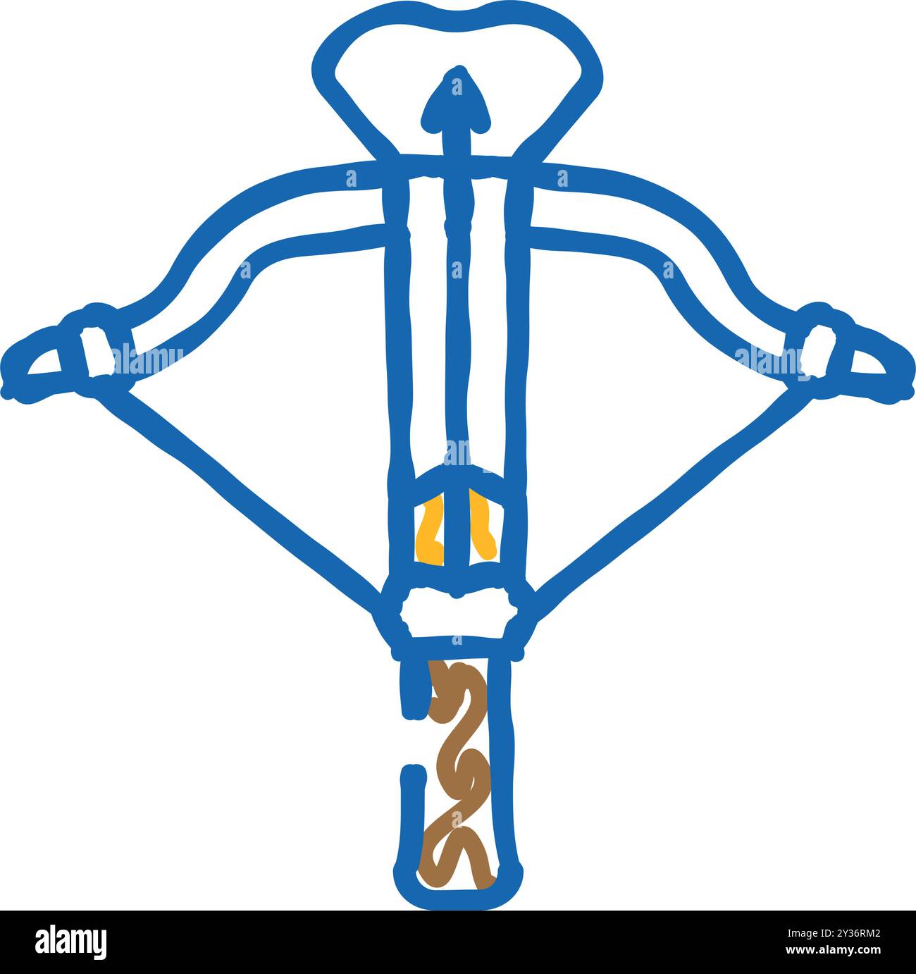 crossbow weapon military icon doodle illustration Stock Vector Image ...