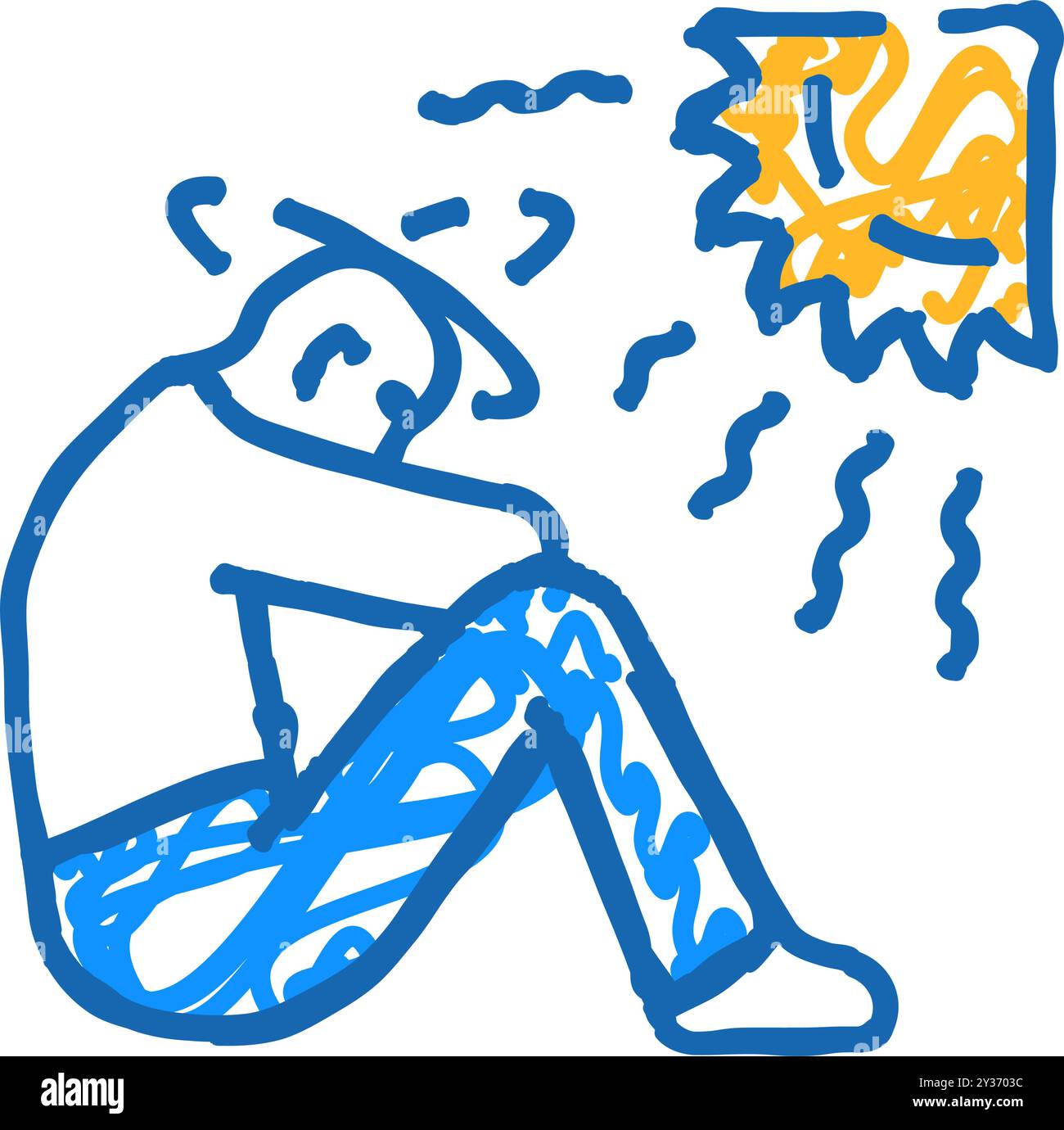 heat stroke icon doodle illustration Stock Vector Image & Art - Alamy