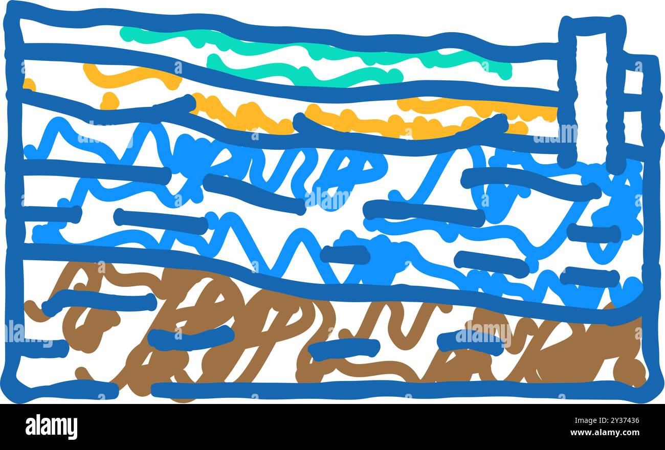 aquifer analysis hydrogeologist icon doodle illustration Stock Vector ...
