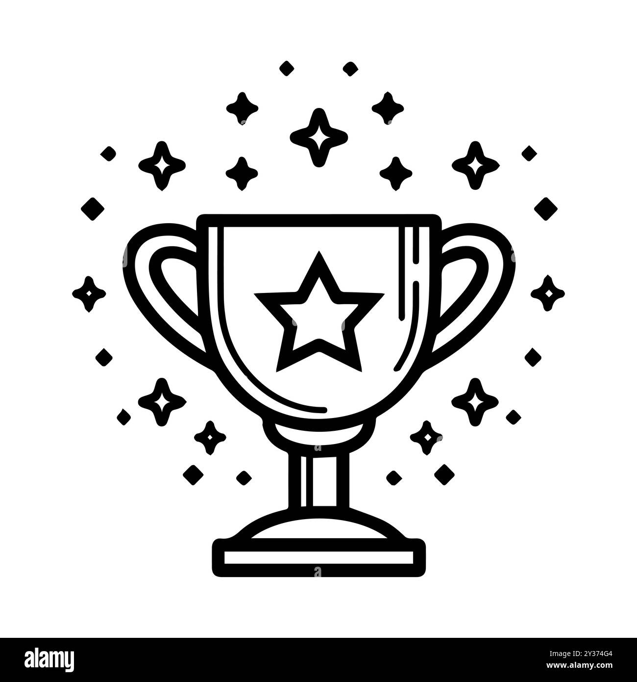 prize icon or modern line symbol. Vector line art and icon design with ...