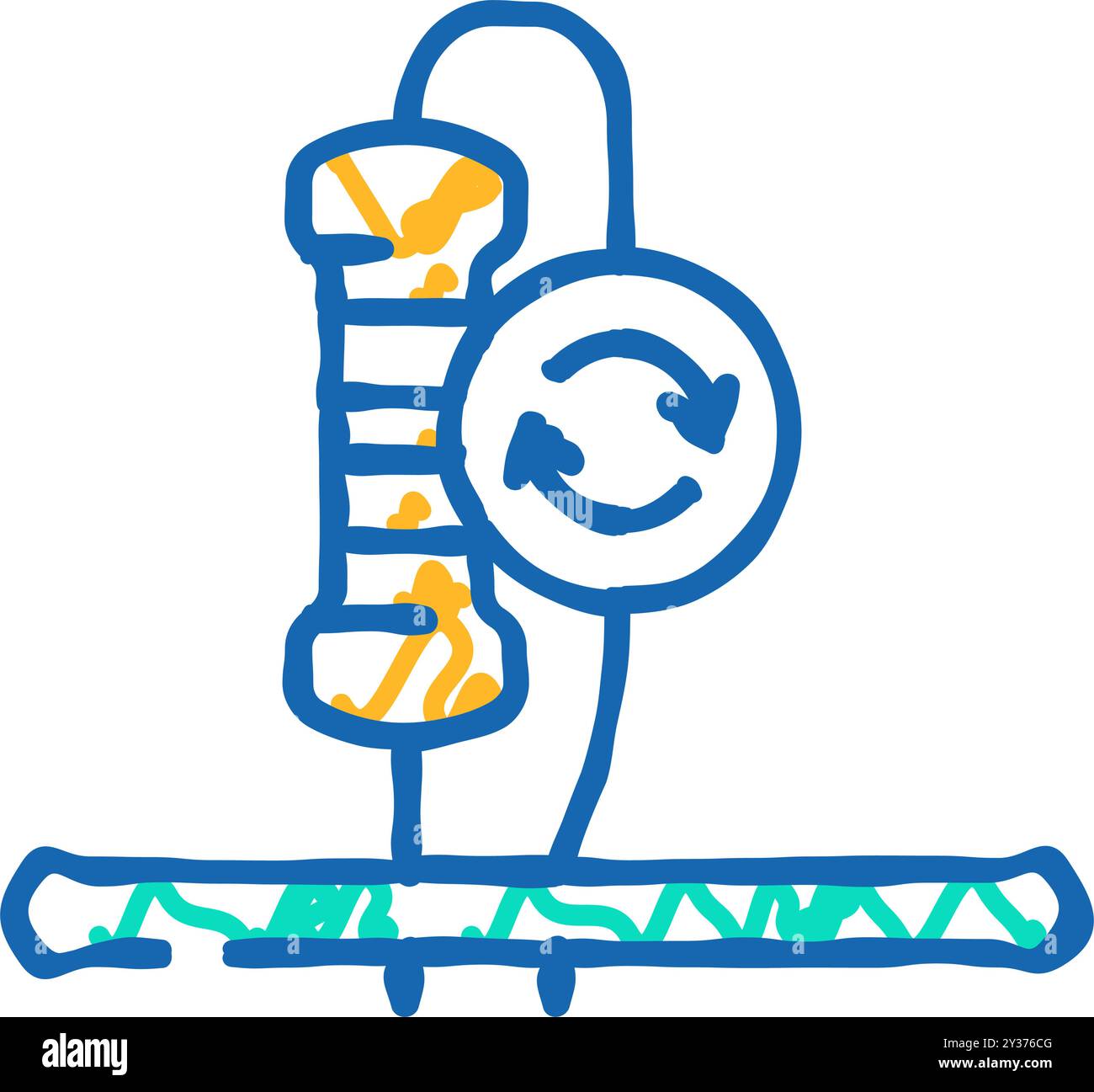 resistor replacement electronics icon doodle illustration Stock Vector ...