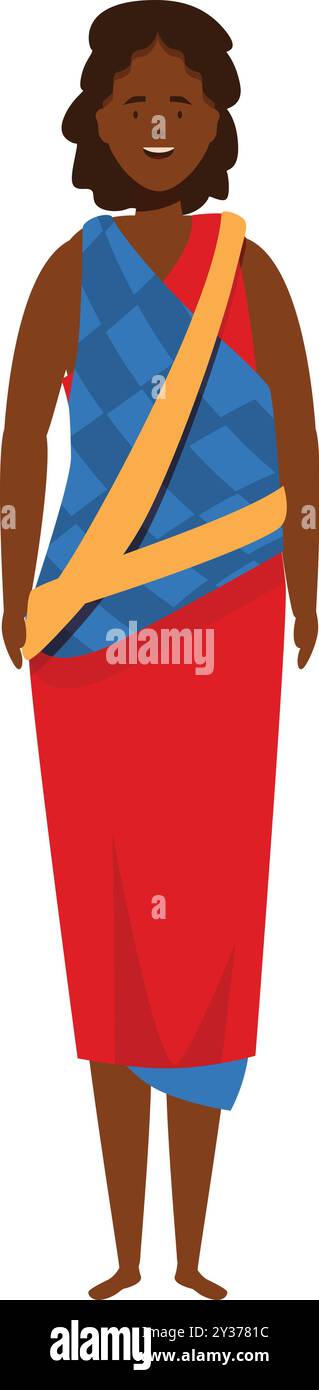 Full tribal traditional dress Stock Vector Images - Alamy
