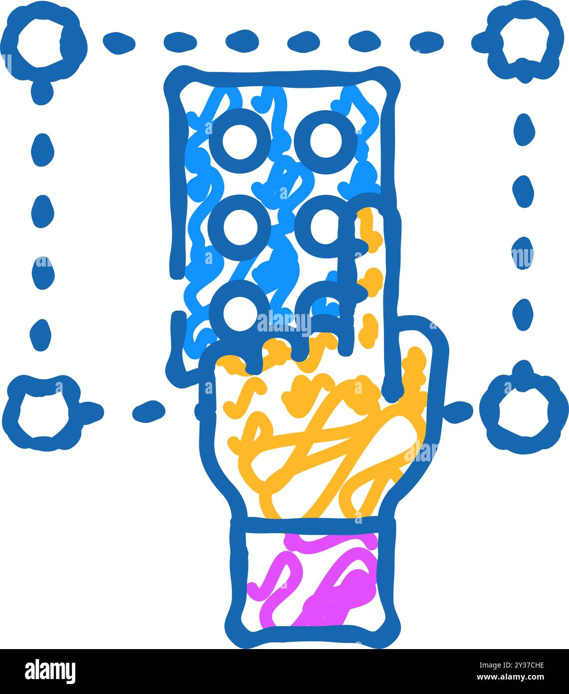 accessibility ux ui design icon doodle illustration Stock Vector Image ...