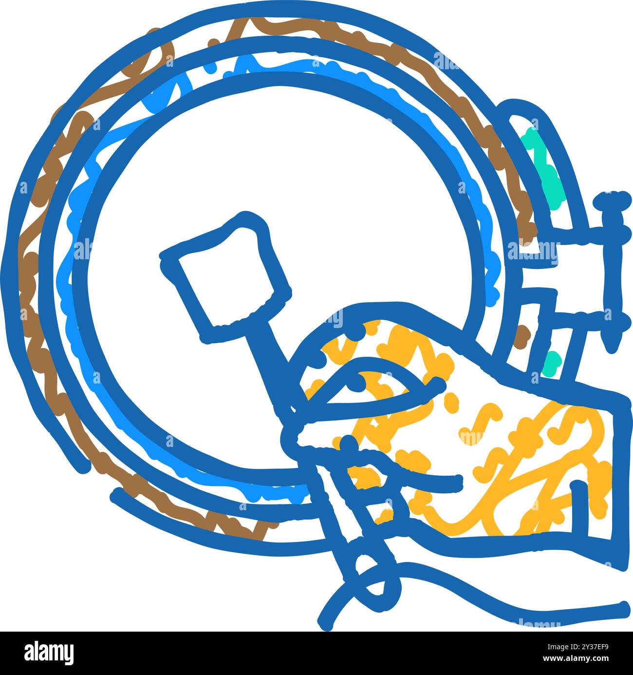hands embroidery hobby icon doodle illustration Stock Vector Image ...