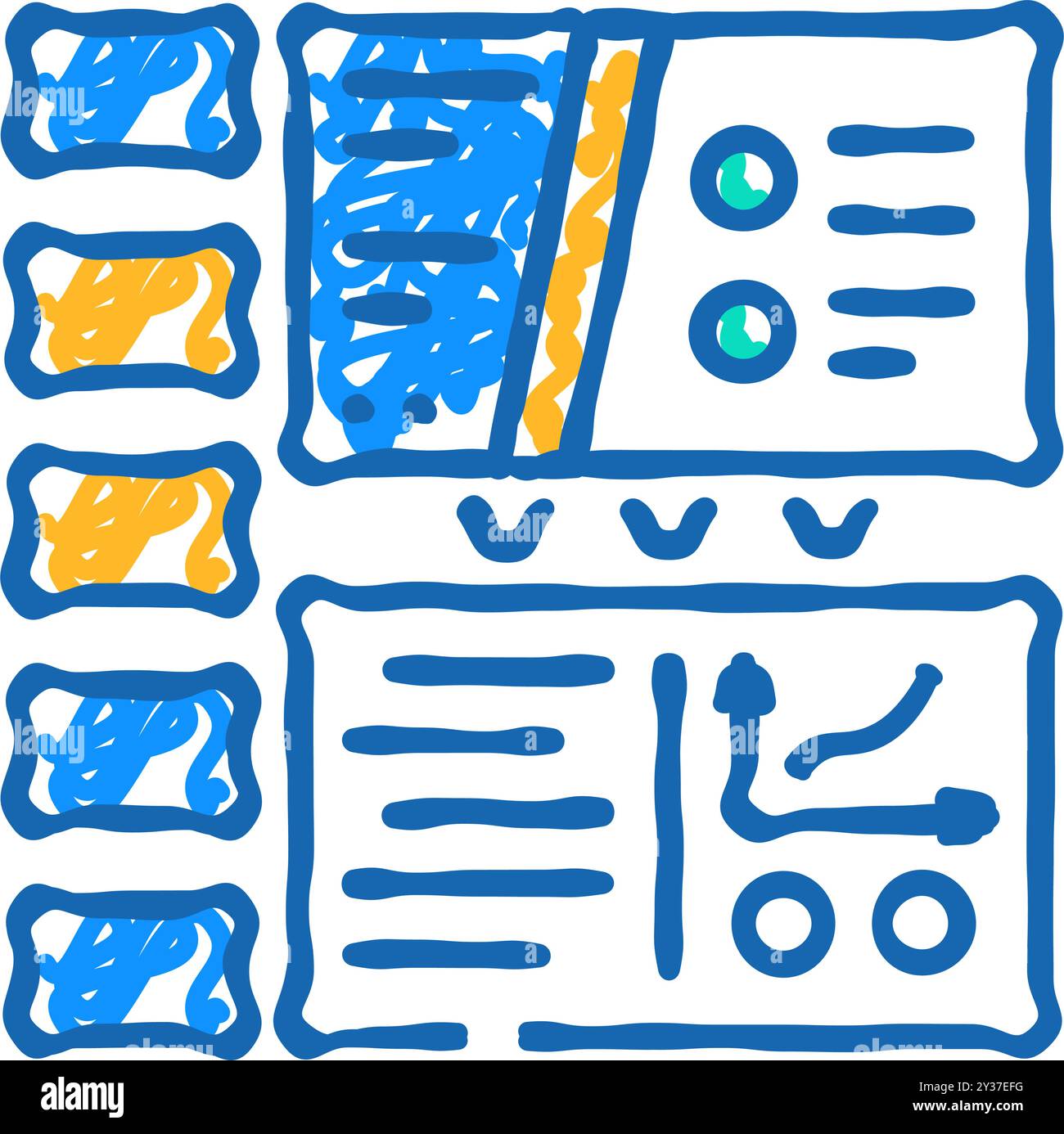 webinar presentation icon doodle illustration Stock Vector Image & Art ...