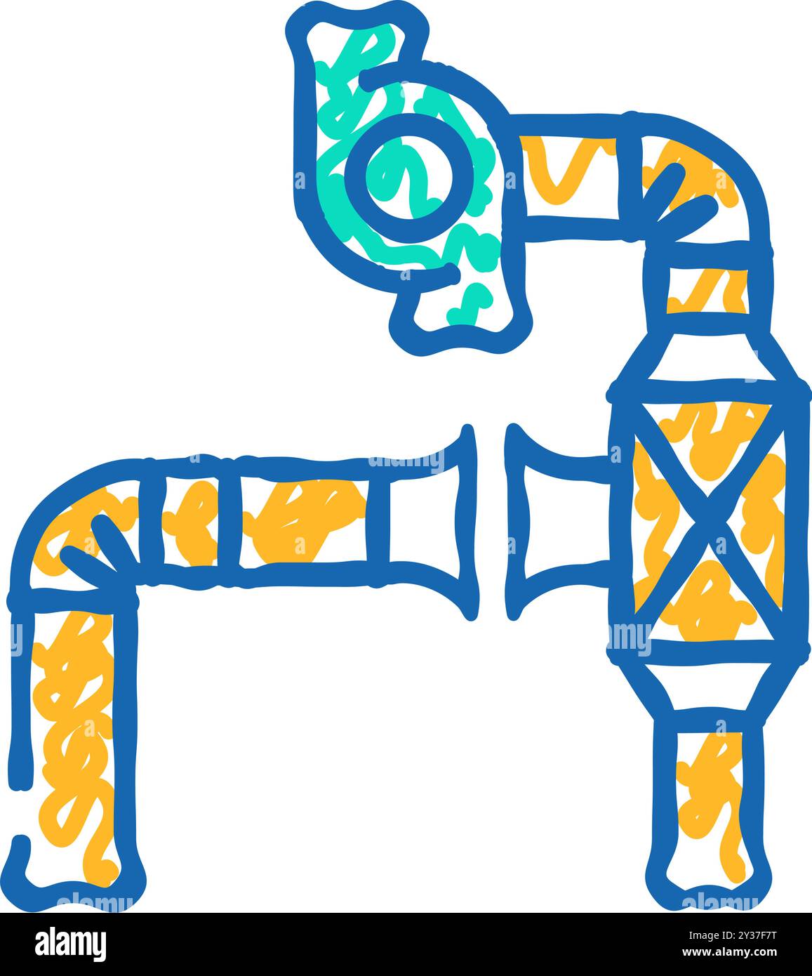 exhaust system ventilation icon doodle illustration Stock Vector Image ...