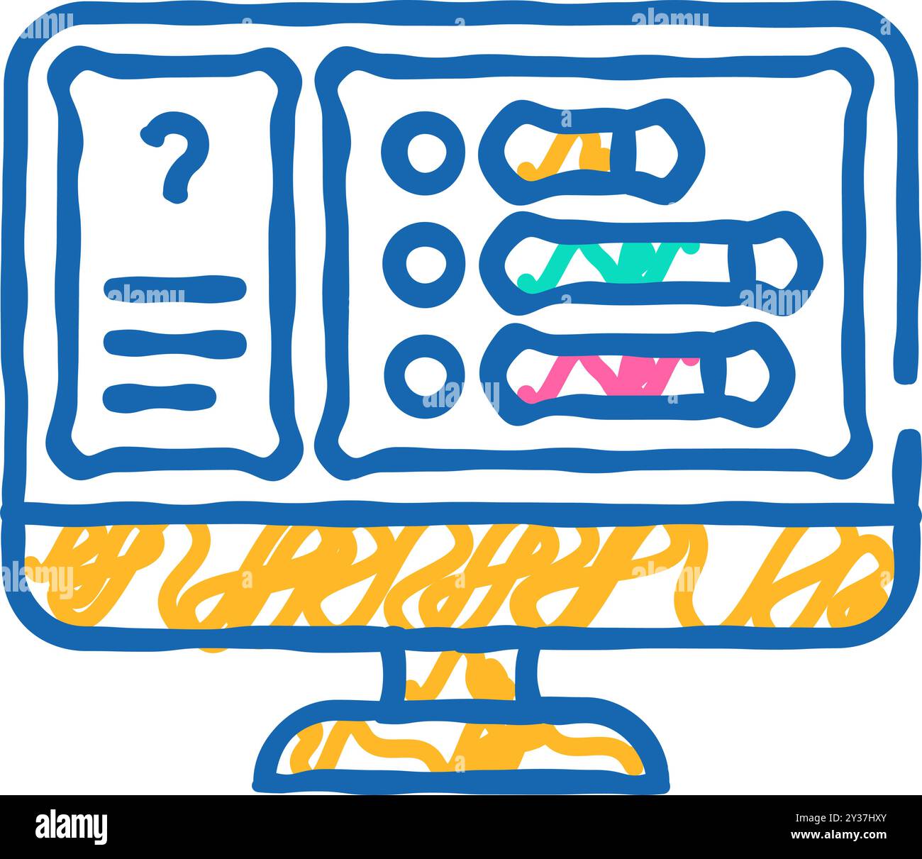 audience polling icon doodle illustration Stock Vector Image & Art - Alamy