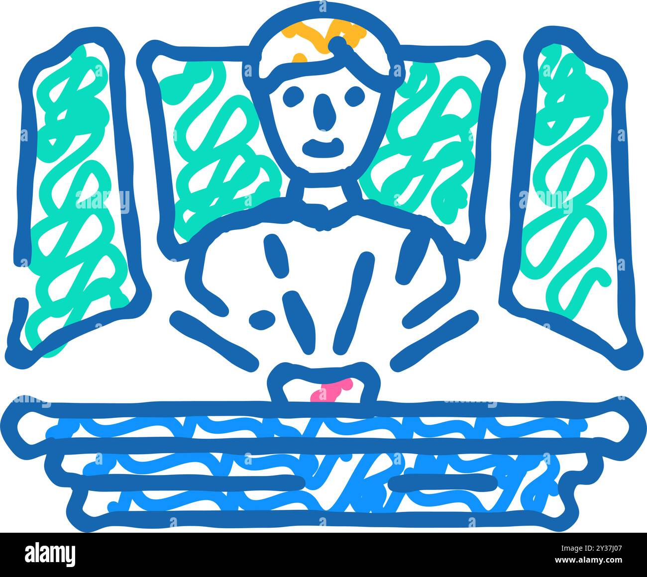 tech conventions enthusiast icon doodle illustration Stock Vector Image ...