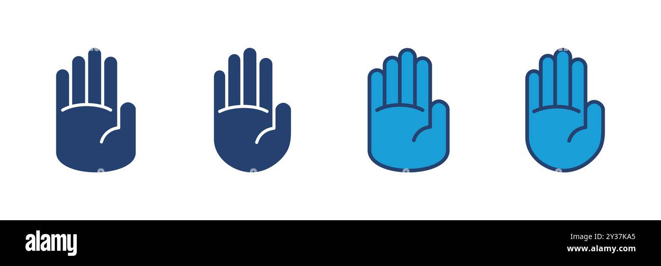 Hand icon vector. hand vector icon, palm Stock Vector