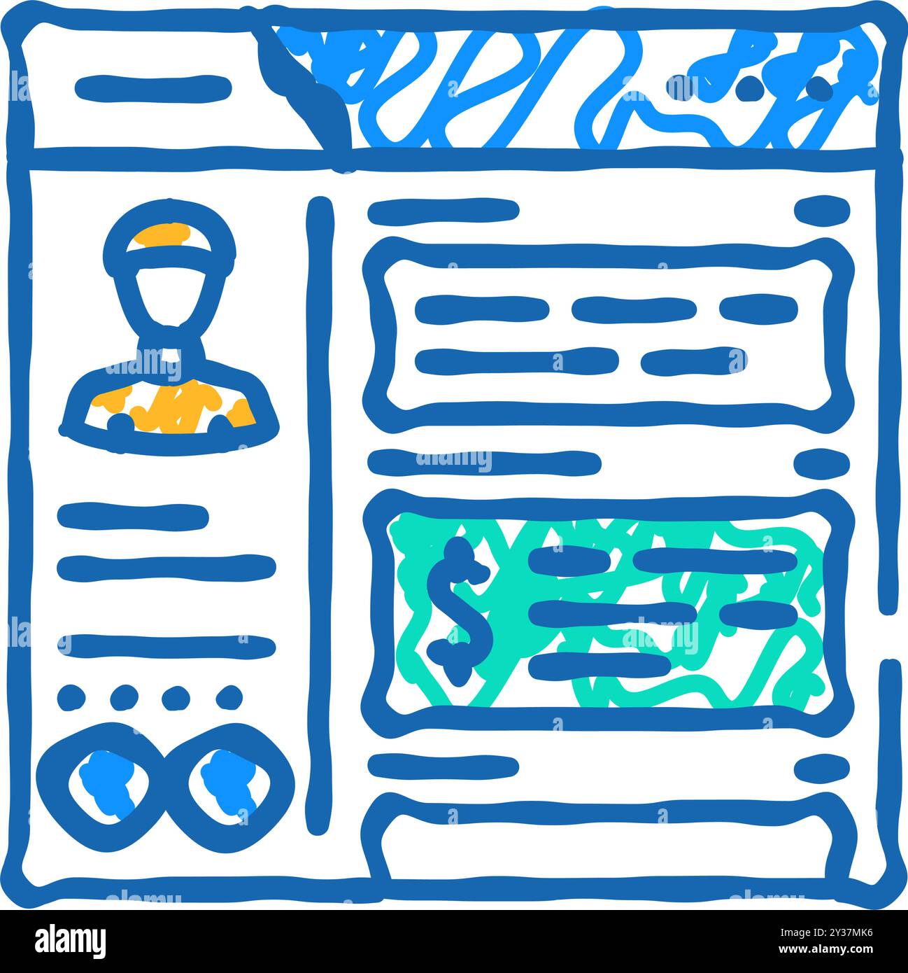 blog monetization icon doodle illustration Stock Vector Image & Art - Alamy