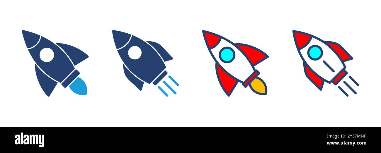 Rocket icon vector. Startup icon vector Stock Vector Image & Art - Alamy