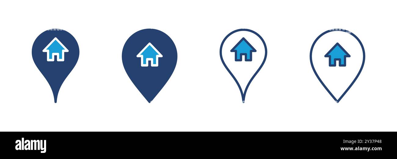 address icon vector. home location icon vector Stock Vector Image & Art ...