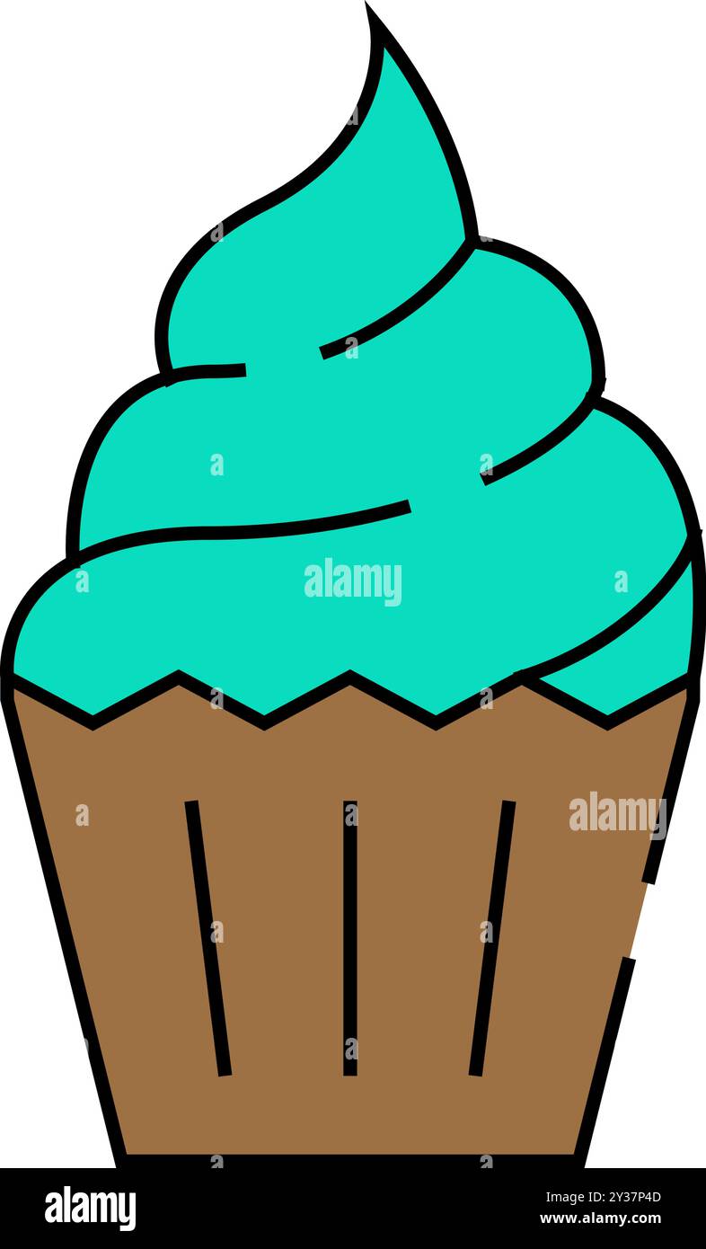 cake dessert icon color illustration Stock Vector Image & Art - Alamy