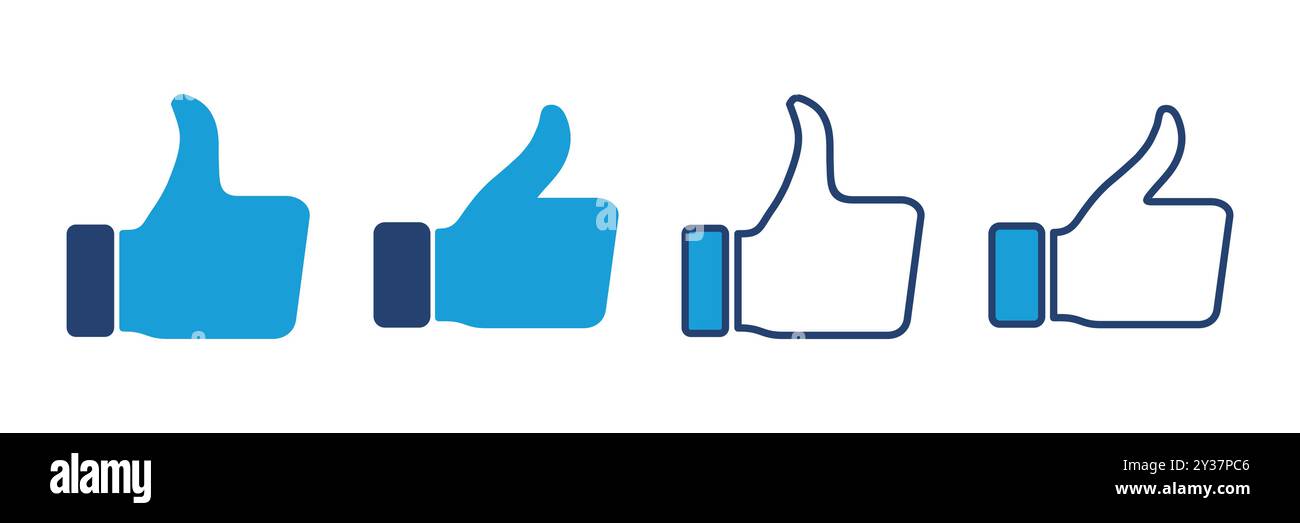 Thumbs up icon vector. Hand like. Like icon vector Stock Vector Image ...