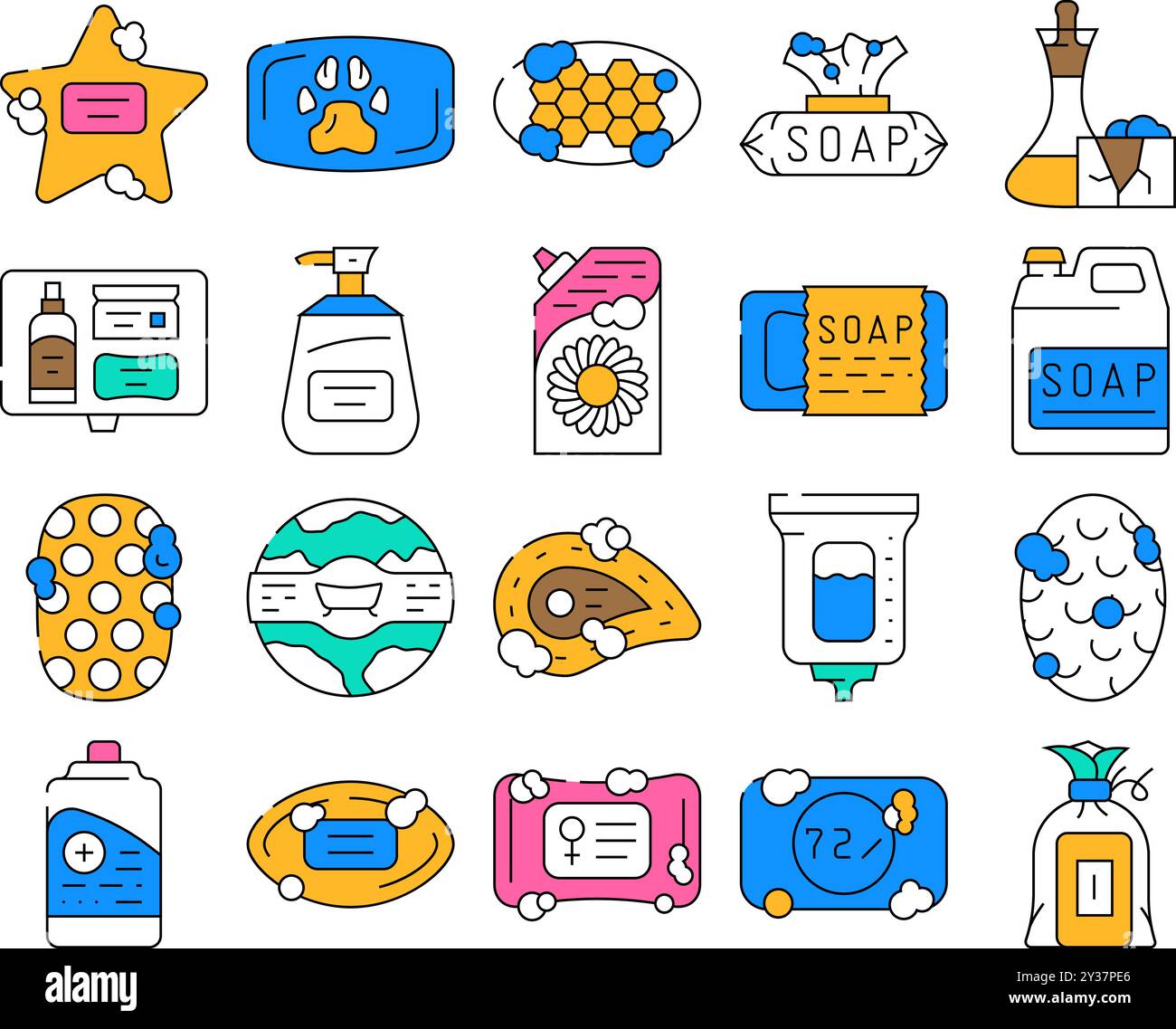 View black bathroom soap Stock Vector Images - Alamy