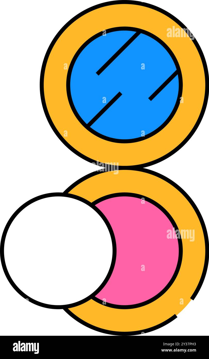 puff powder icon color illustration Stock Vector Image & Art - Alamy