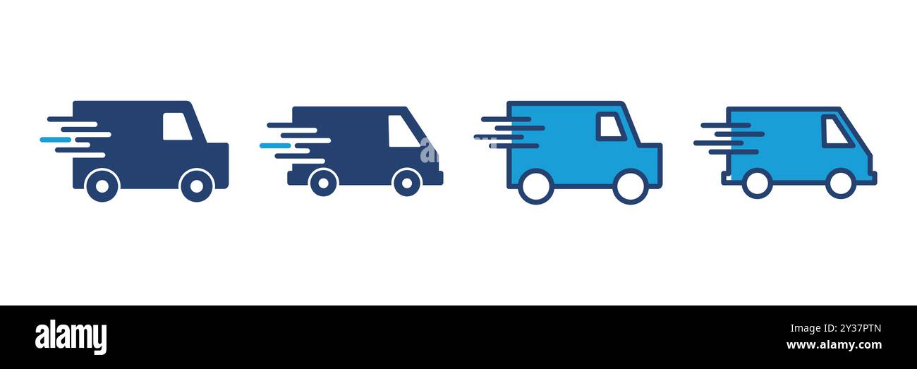 Fast shipping delivery truck icon vector. Delivery truck icon. fast ...