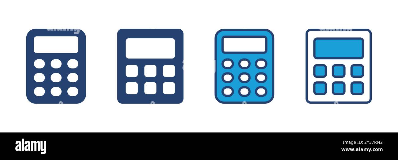 Calculator icon vector. Accounting calculator icon. calculator vector ...