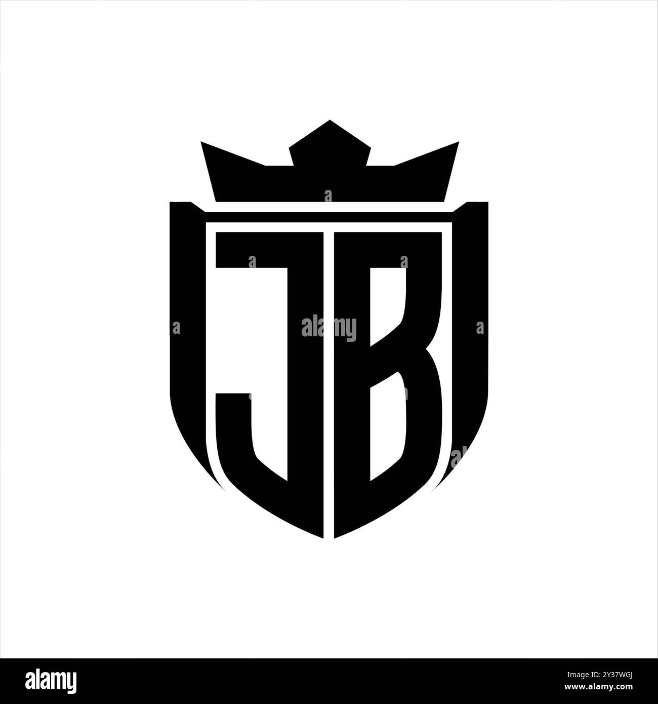Logotipo Jb JB Logo Monogram With Slash Style Design Template 3741226