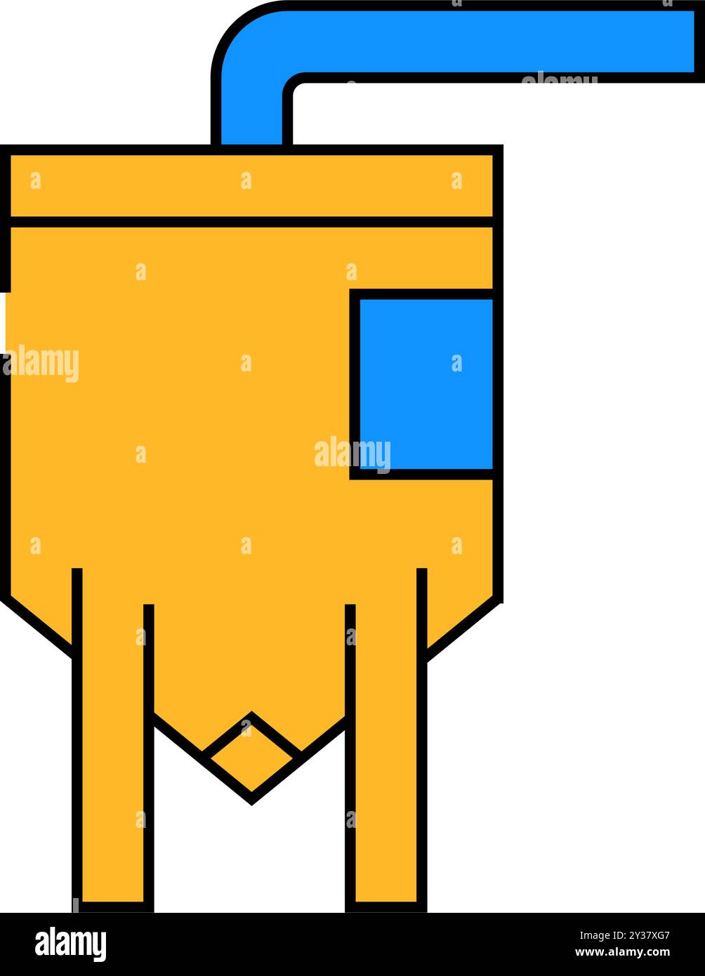 elevator industry production building icon color illustration Stock ...