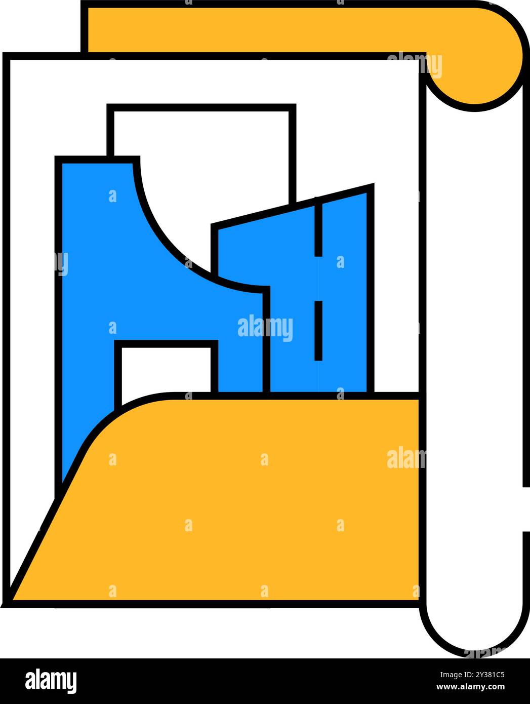 pattern set folder icon color illustration Stock Vector Image & Art - Alamy