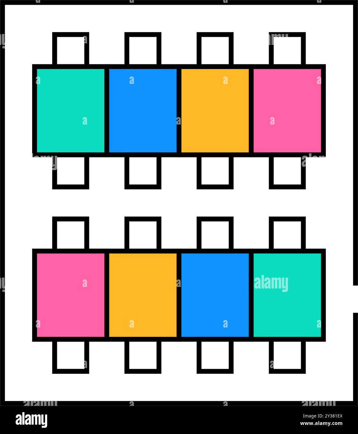 Rack of threads Stock Vector Images - Alamy