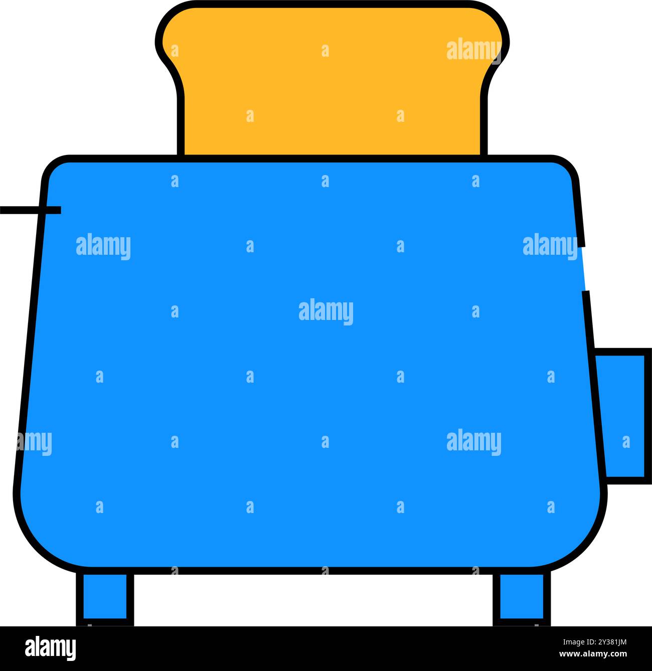 toaster fry bread icon color illustration Stock Vector Image & Art - Alamy