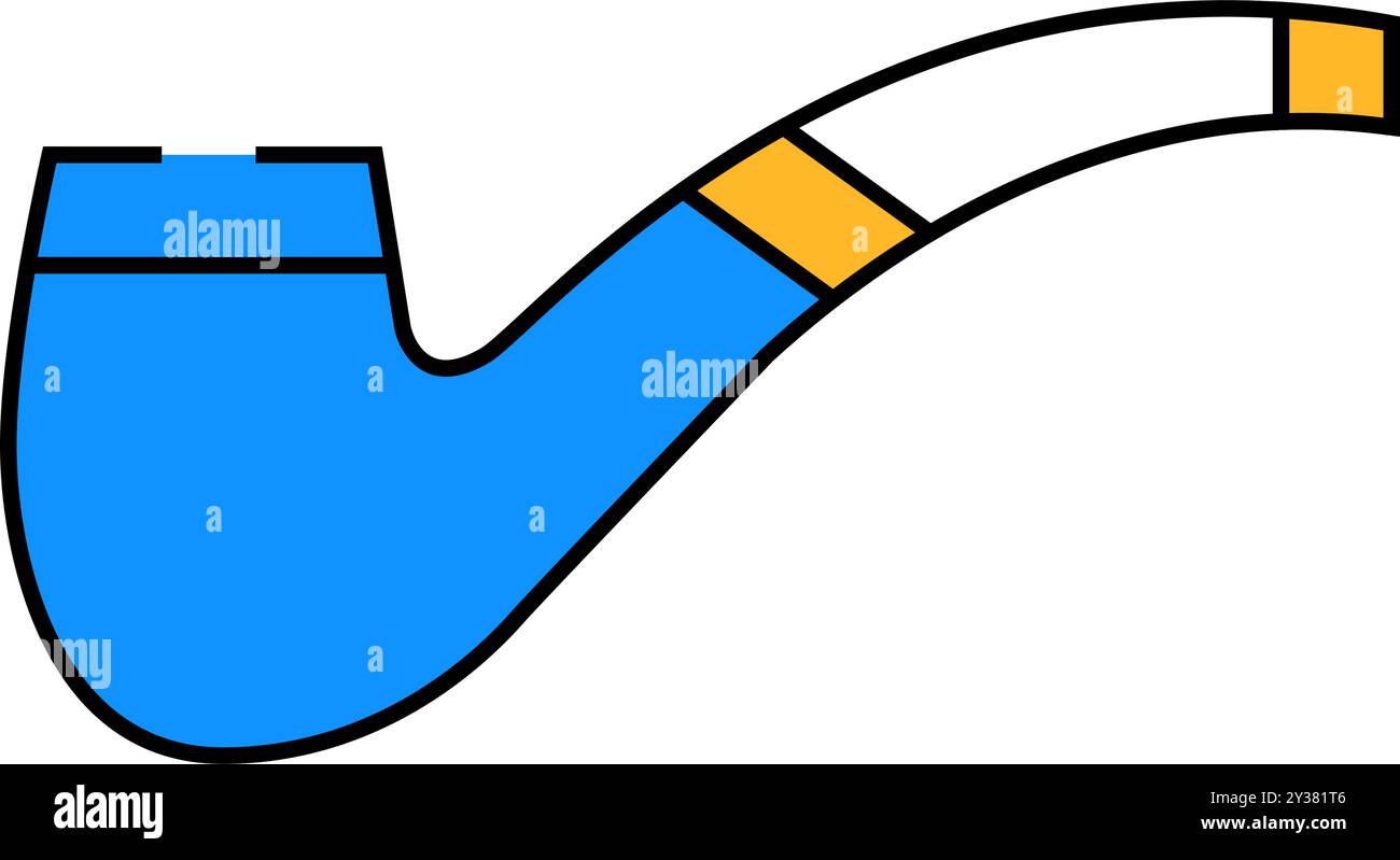 smoking pipe sign icon color illustration Stock Vector Image & Art - Alamy