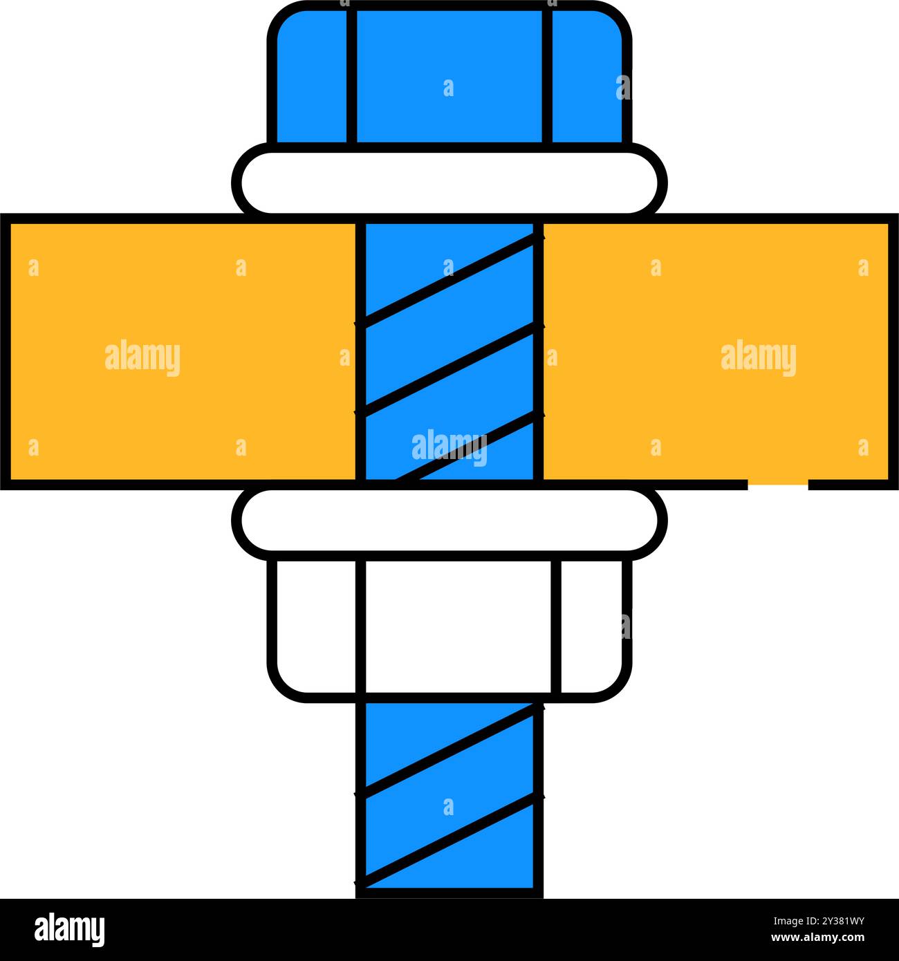 Roof fastening Stock Vector Images - Alamy