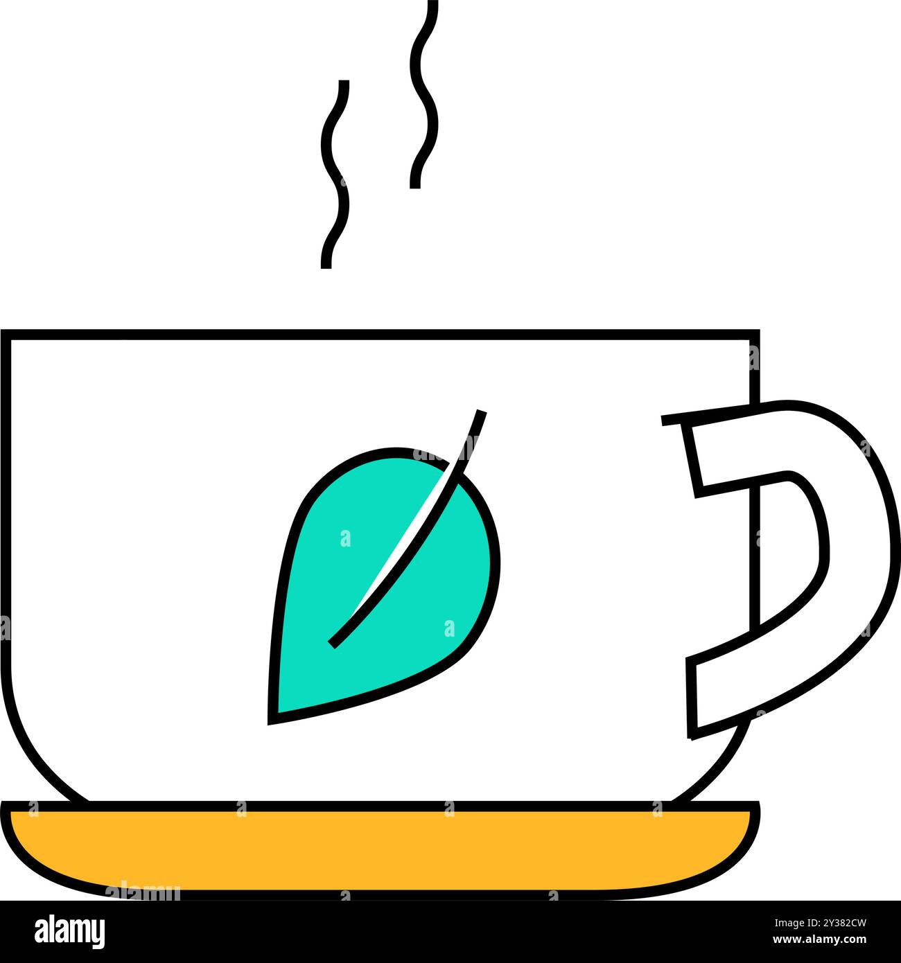 herbal tea icon color illustration Stock Vector Image & Art - Alamy