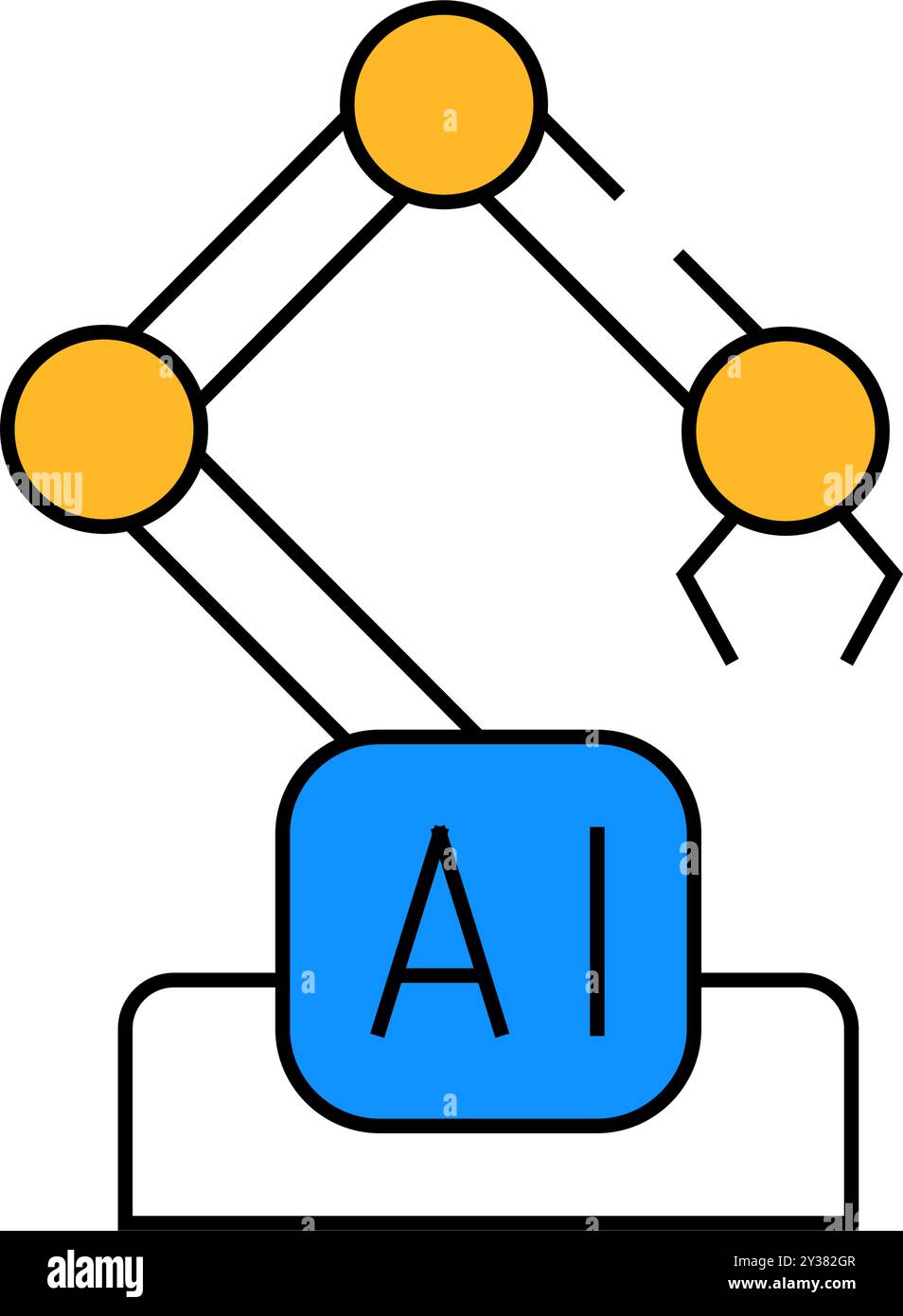Intelligent robotic arm Stock Vector Images - Alamy