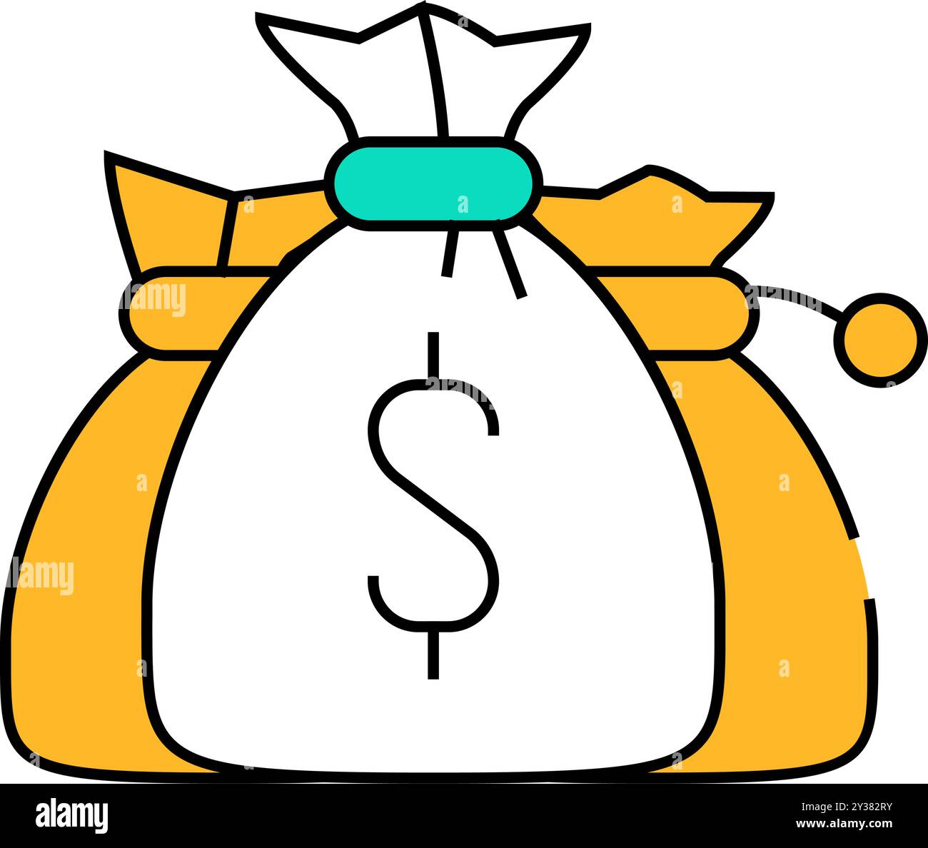 money bags icon color illustration Stock Vector Image & Art - Alamy