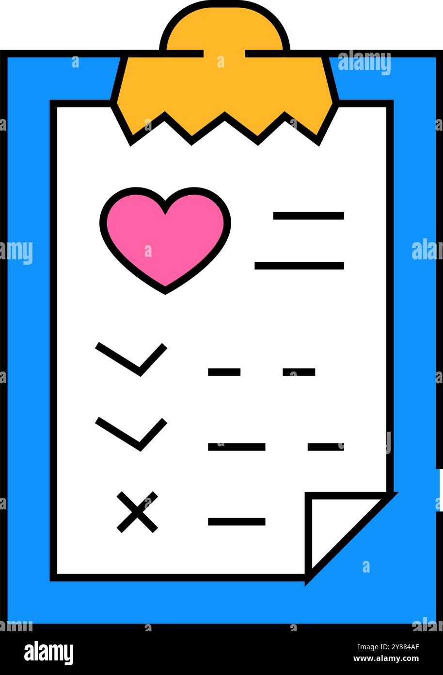 health list sign icon color illustration Stock Vector Image & Art - Alamy