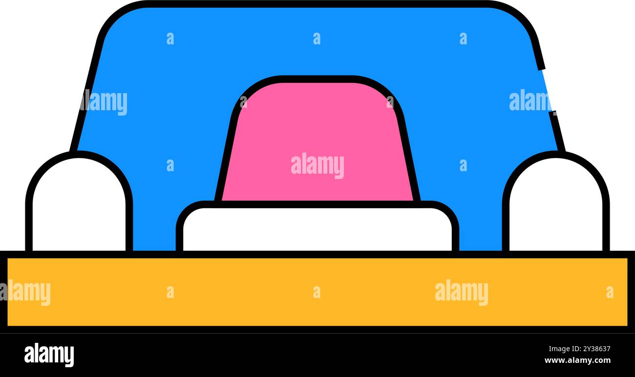 red button icon color illustration Stock Vector Image & Art - Alamy
