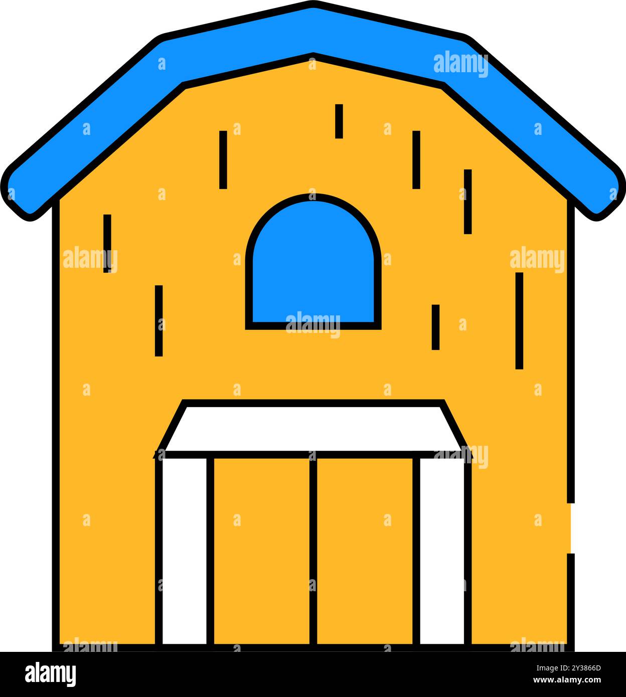 barn building icon color illustration Stock Vector Image & Art - Alamy