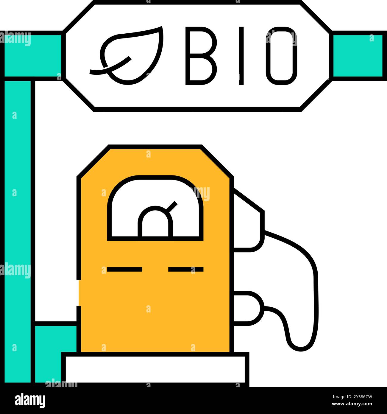 Bio gas station plant ecological Cut Out Stock Images & Pictures - Alamy