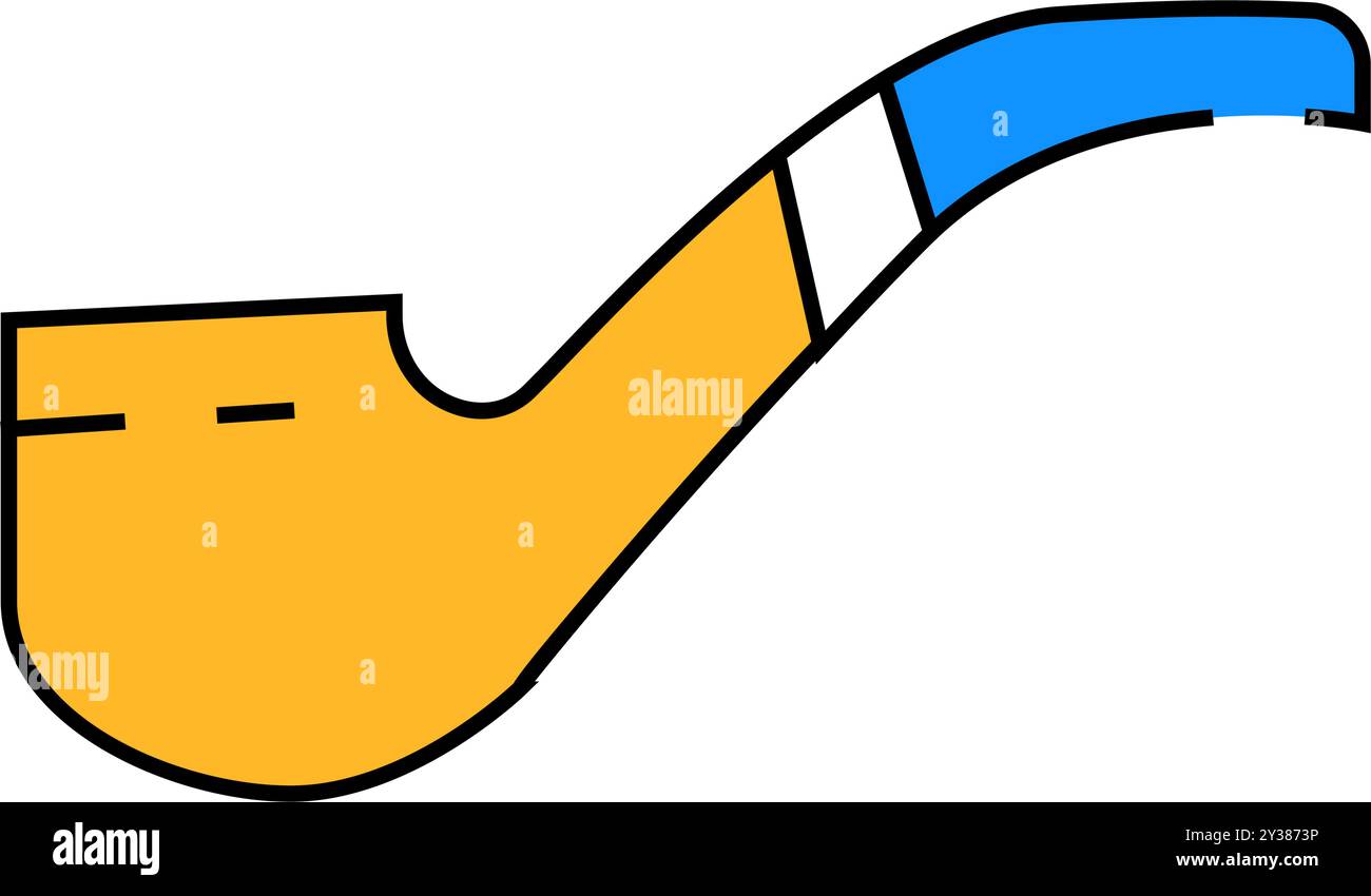 smoking pipe icon color illustration Stock Vector Image & Art - Alamy