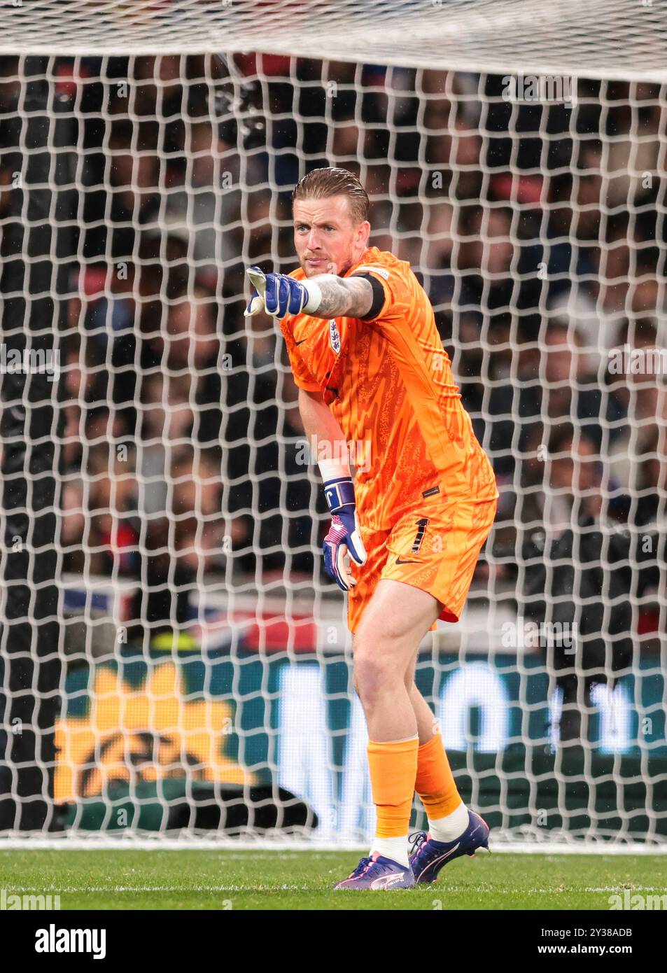 Jordan Pickford of England - England v Finland, UEFA Nations League ...