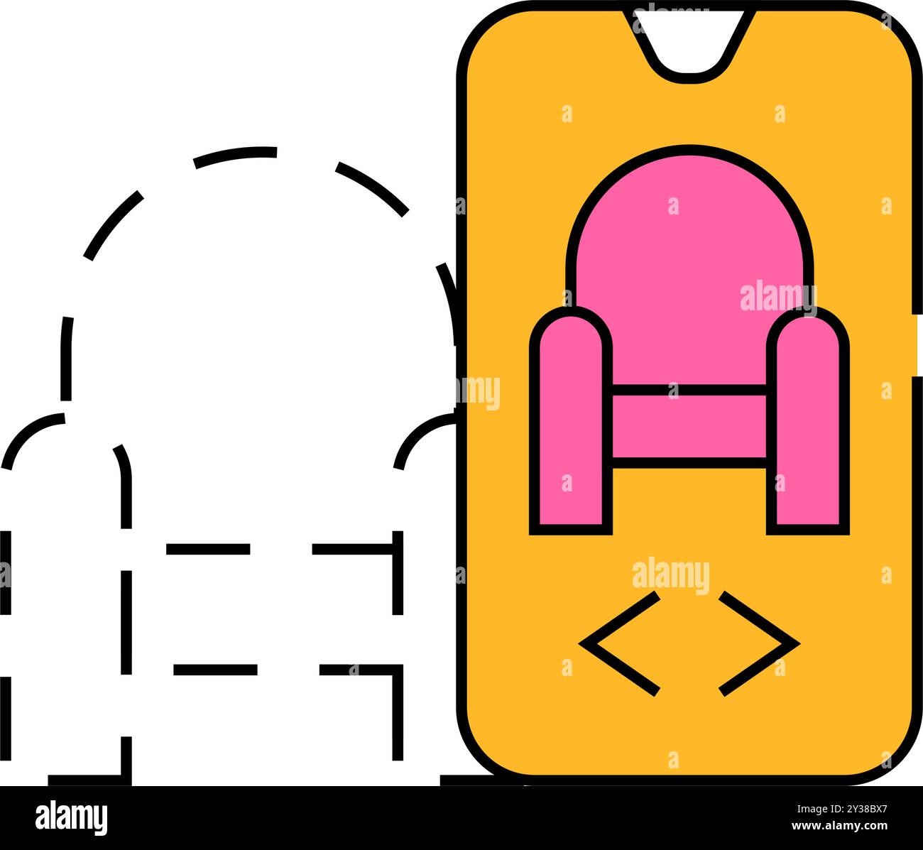 augmented reality app icon color illustration Stock Vector Image & Art ...