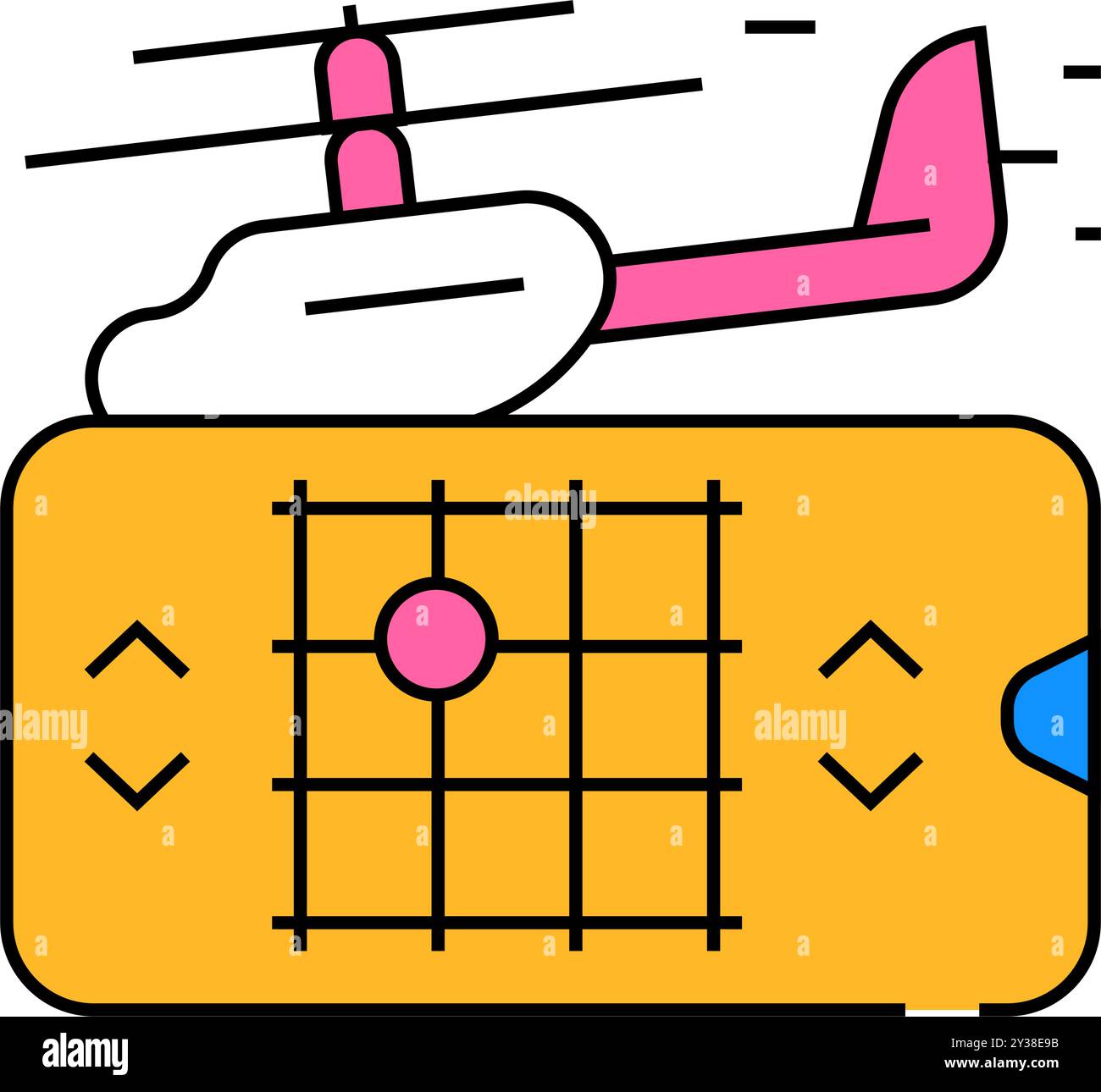 toy controlling with phone app icon color illustration Stock Vector ...
