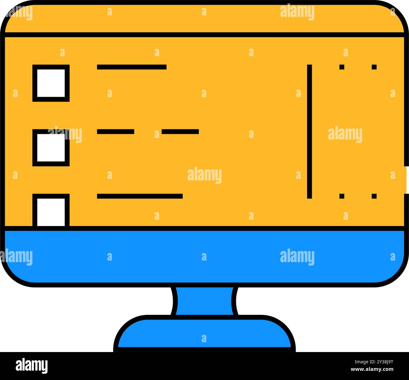 software list of operating system icon color illustration Stock Vector ...