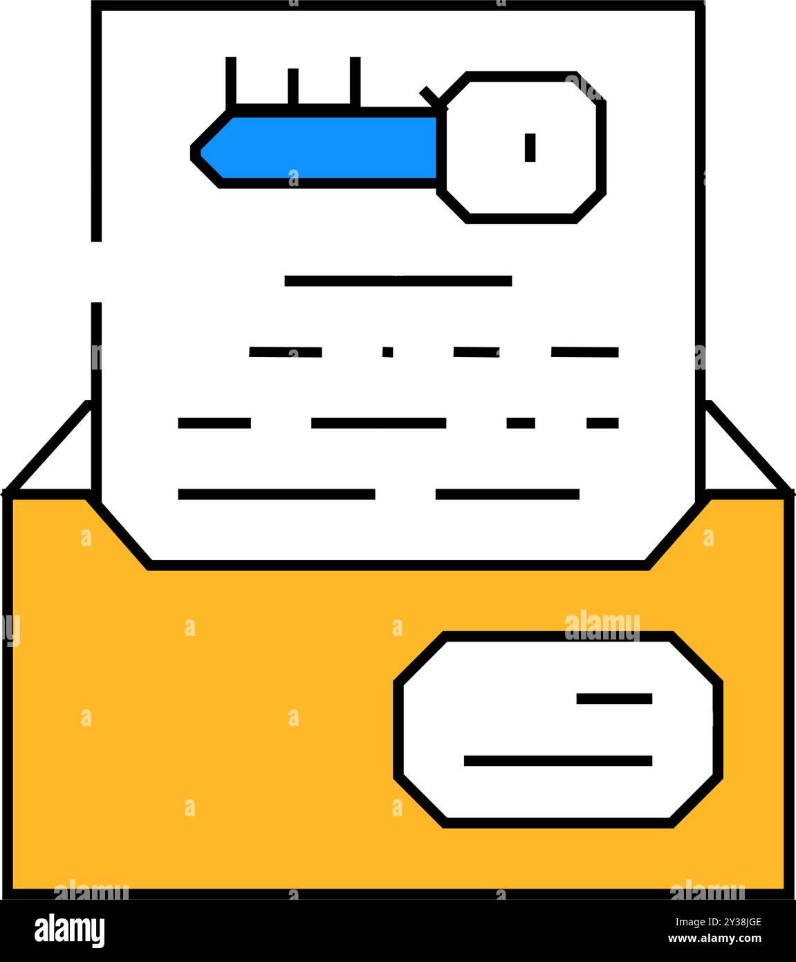 digital encryption key icon color illustration Stock Vector Image & Art ...