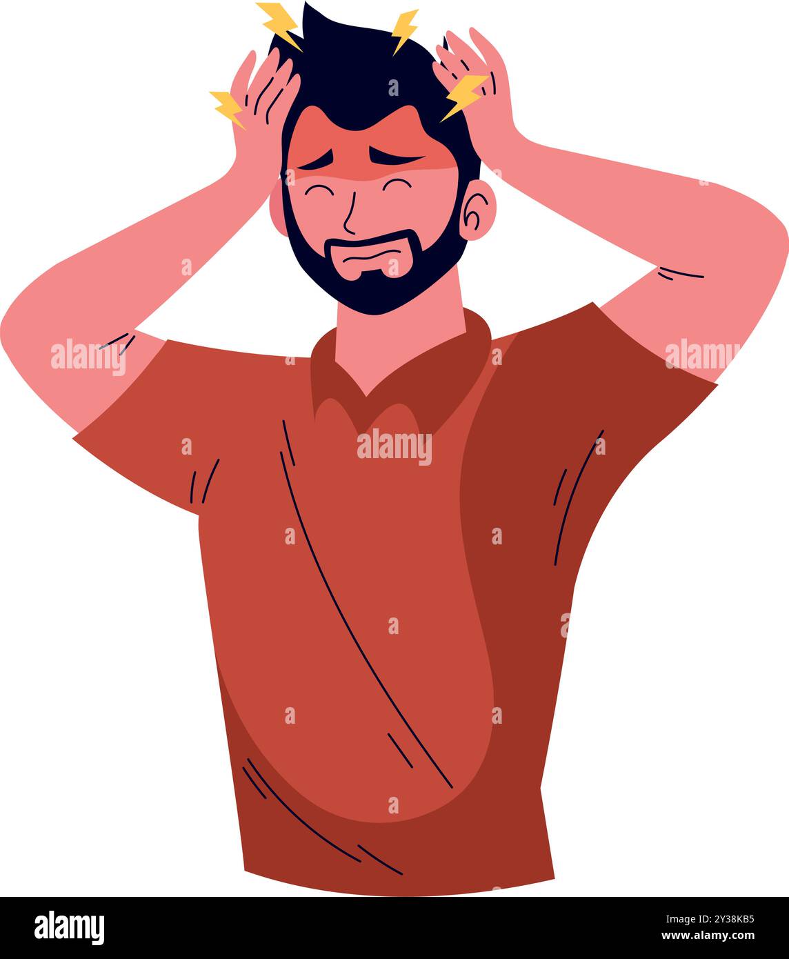 unhealthy man suffer from monkey pox Stock Vector Image & Art - Alamy