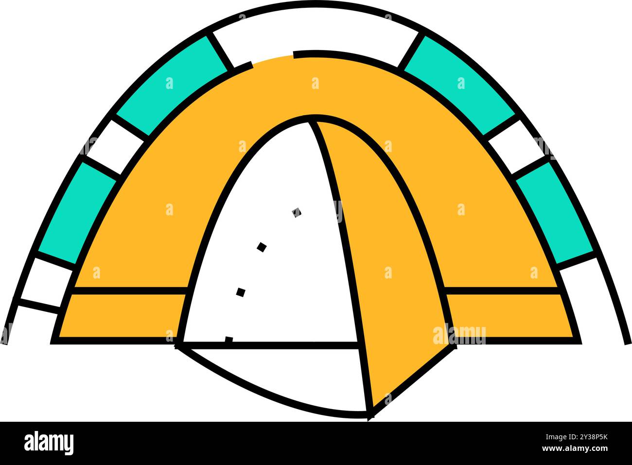 tent for adventure icon color illustration Stock Vector Image & Art - Alamy