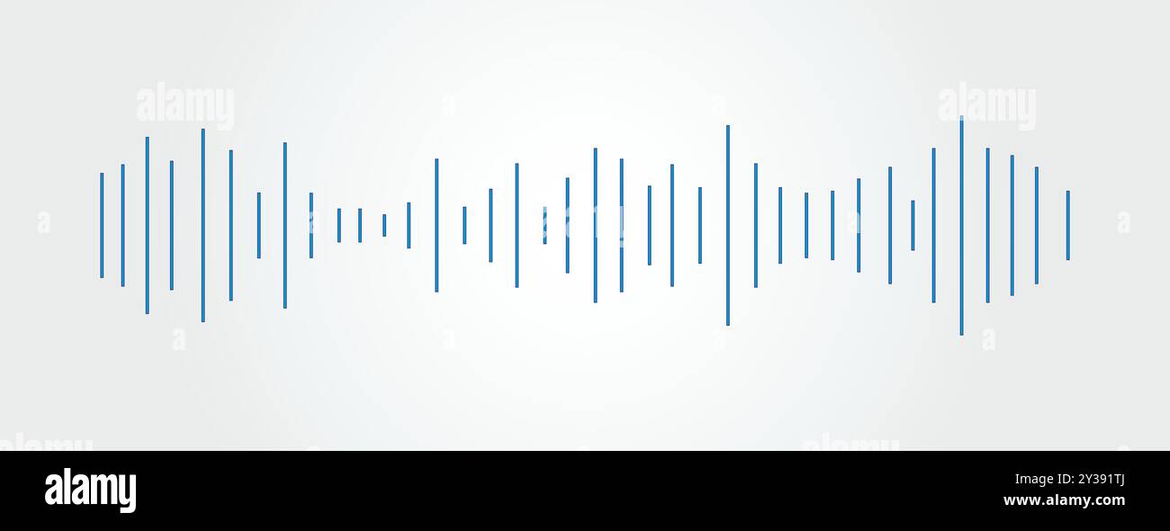 Vector equalizer wave banner background. Abstract party icon. Sound ...